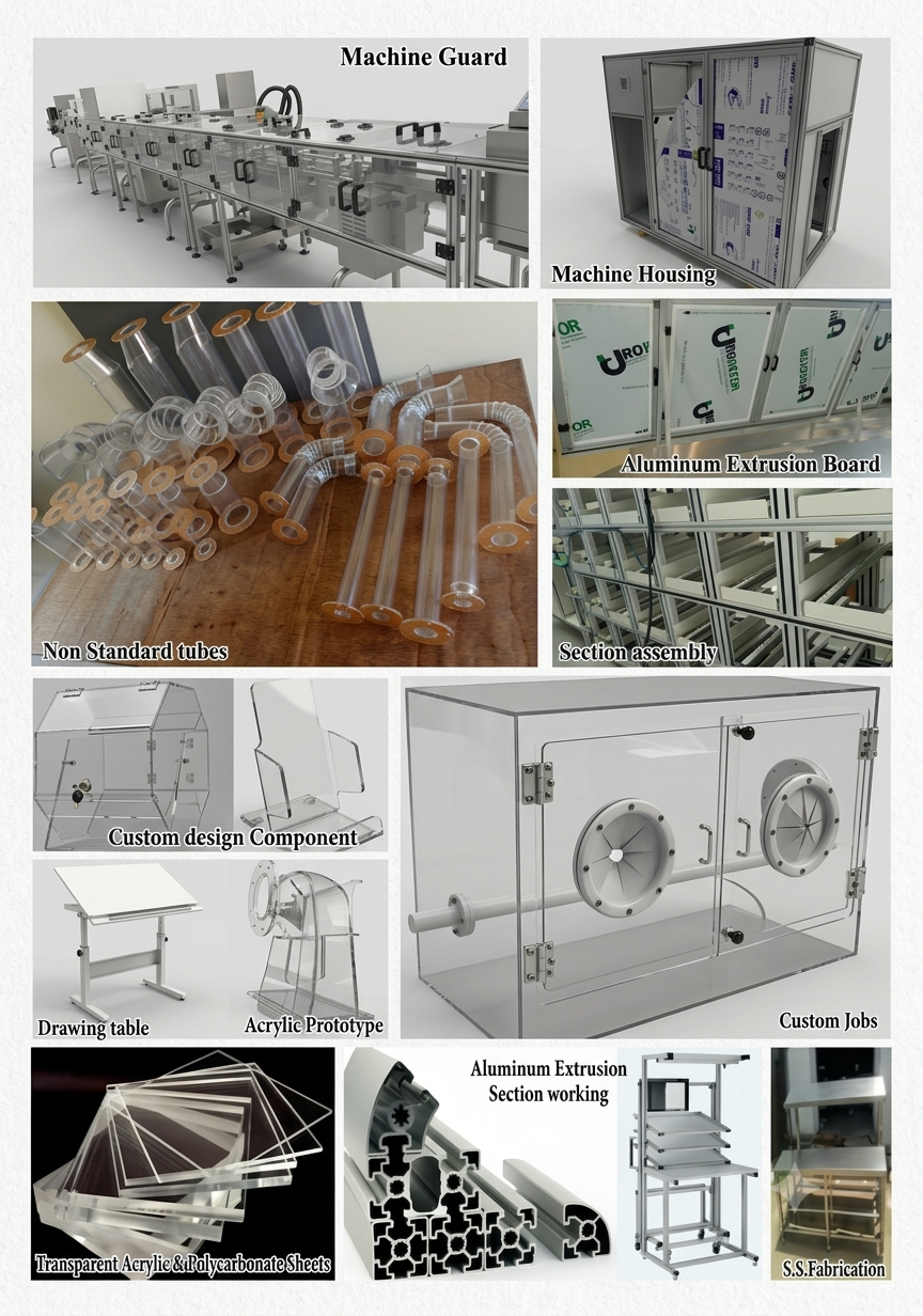 Acryweld Enterprises Custom Manufactured Acrylic & Polycarbonate Products Showcase